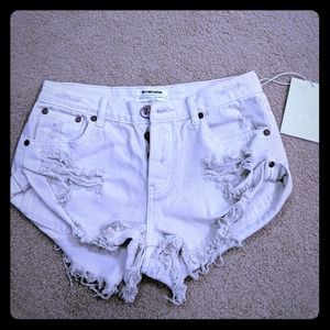 One X Oneteaspoon ripped shorts